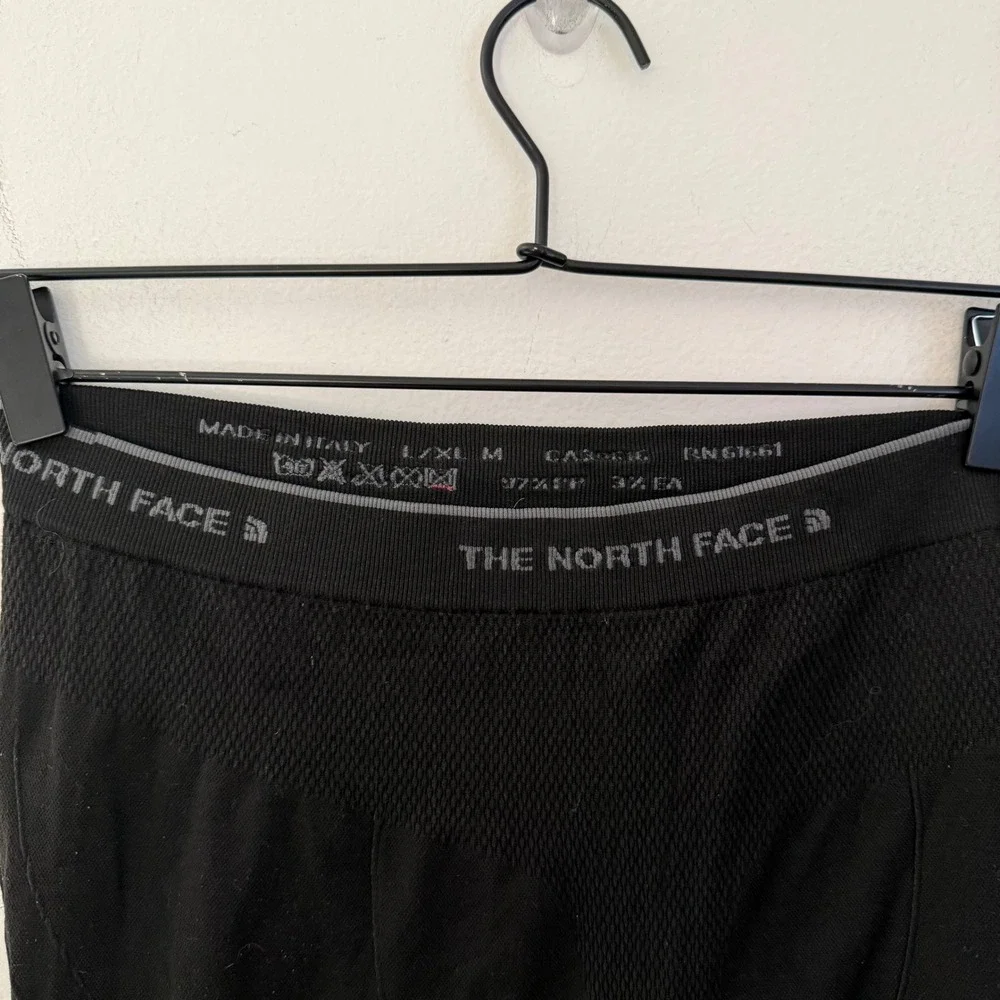 The North Face Mens Base Layer Leggings Black Seamless Thermal Tights L/XL Italy